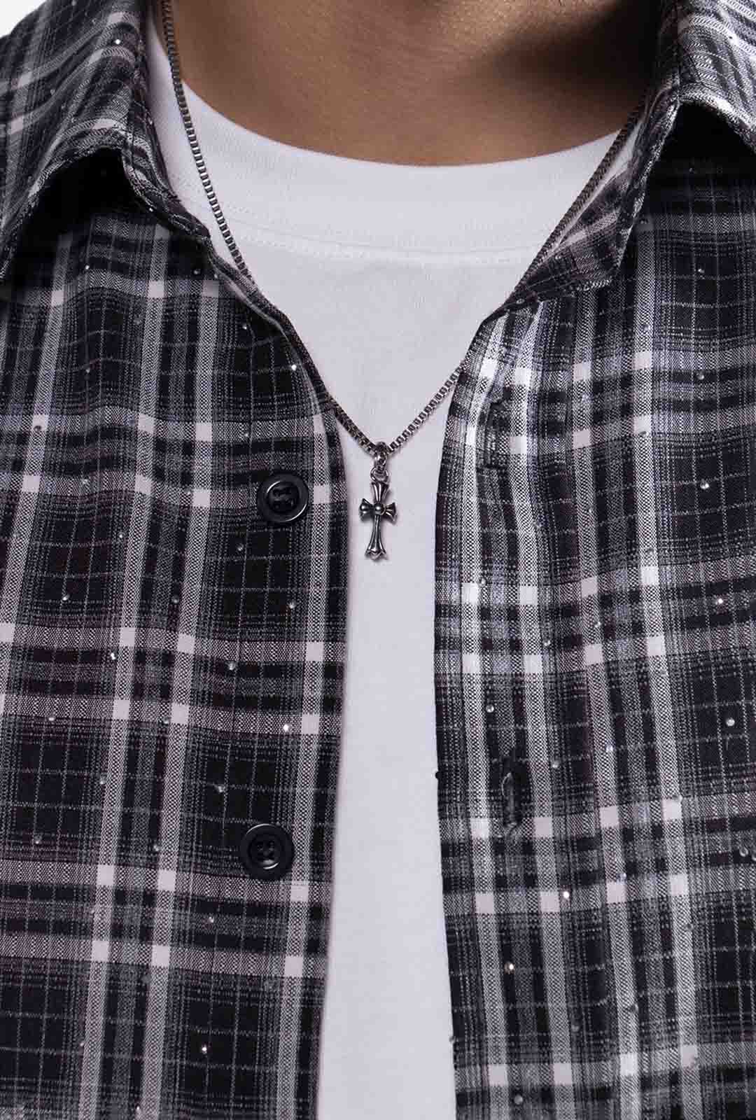 Camisa Cuadros "Crystal" Black & White