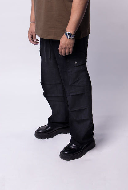 Black Stone Cargo Jeans