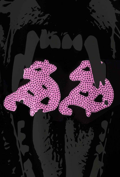 Playera "Ethernal Hunger" Pink Edition 305 Gsm Negra