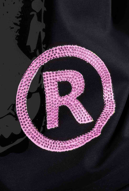 Playera "Ethernal Hunger" Pink Edition 305 Gsm Negra