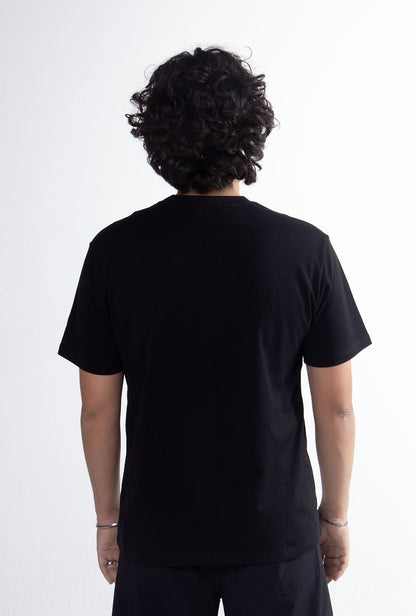 Playera Negra Slim Fit 200 GSM