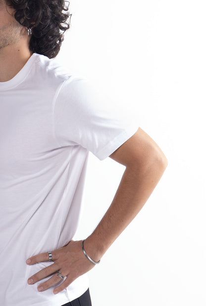 Playera Blanca Slim Fit 200 GSM