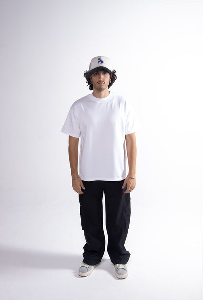 White Semi Oversize T-shirt Weight 280
