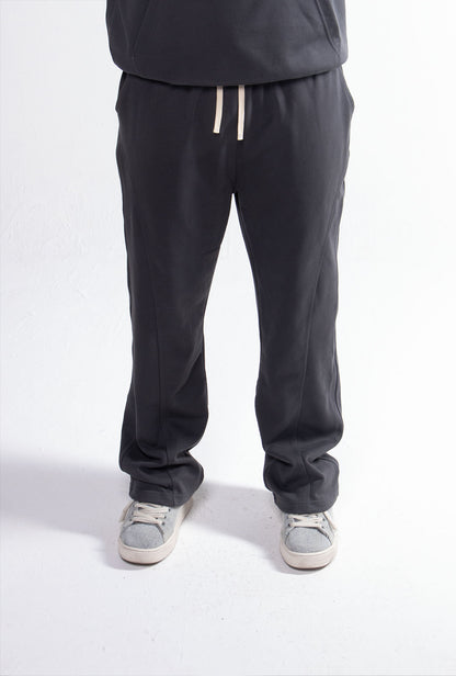 Quarter Zipper Grey Tracksuit