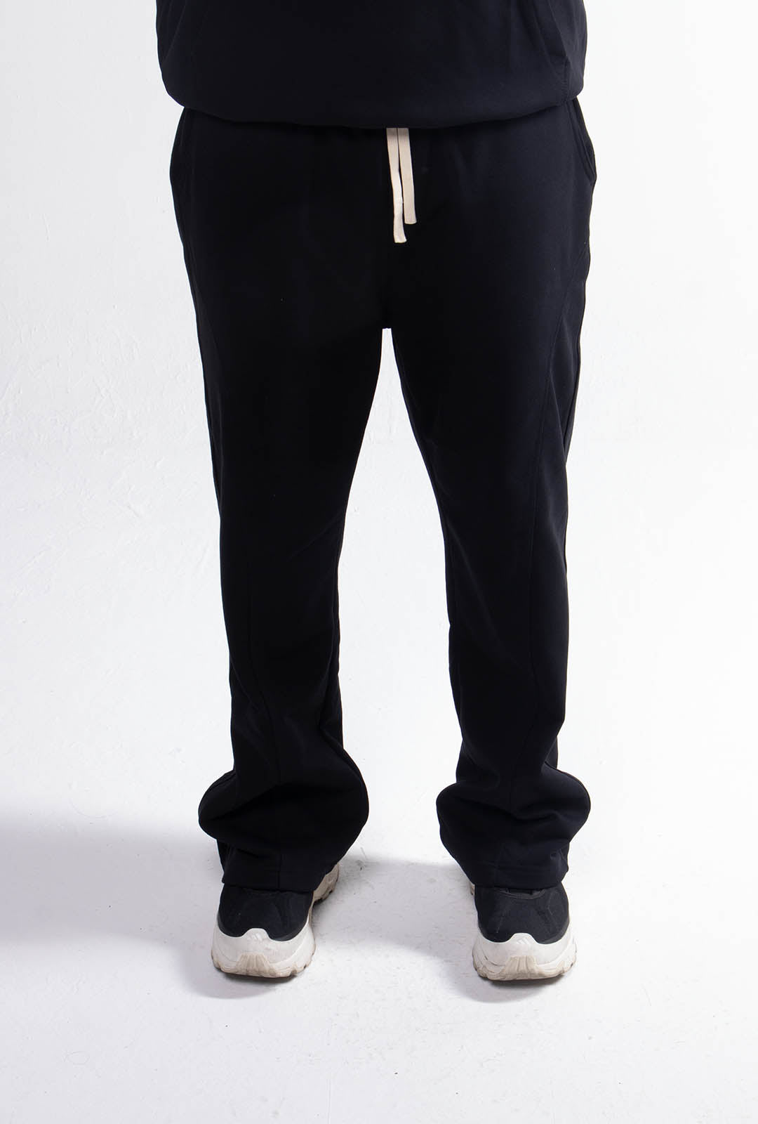 Quarter Zipper Black Tracksuit