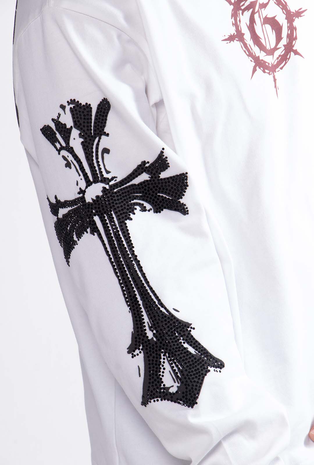 Playera "Hope Chrome" Manga Larga 275 Gsm Blanca