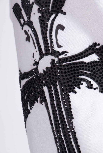 Playera "Hope Chrome" Manga Larga 275 Gsm Blanca