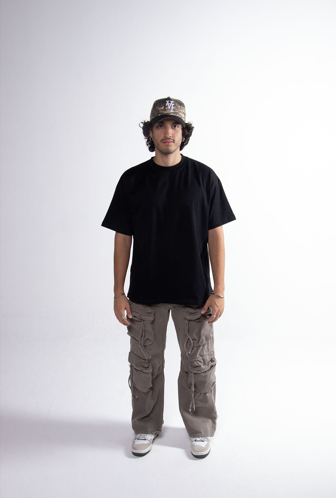 Black Semi Oversize T-shirt Weight 280