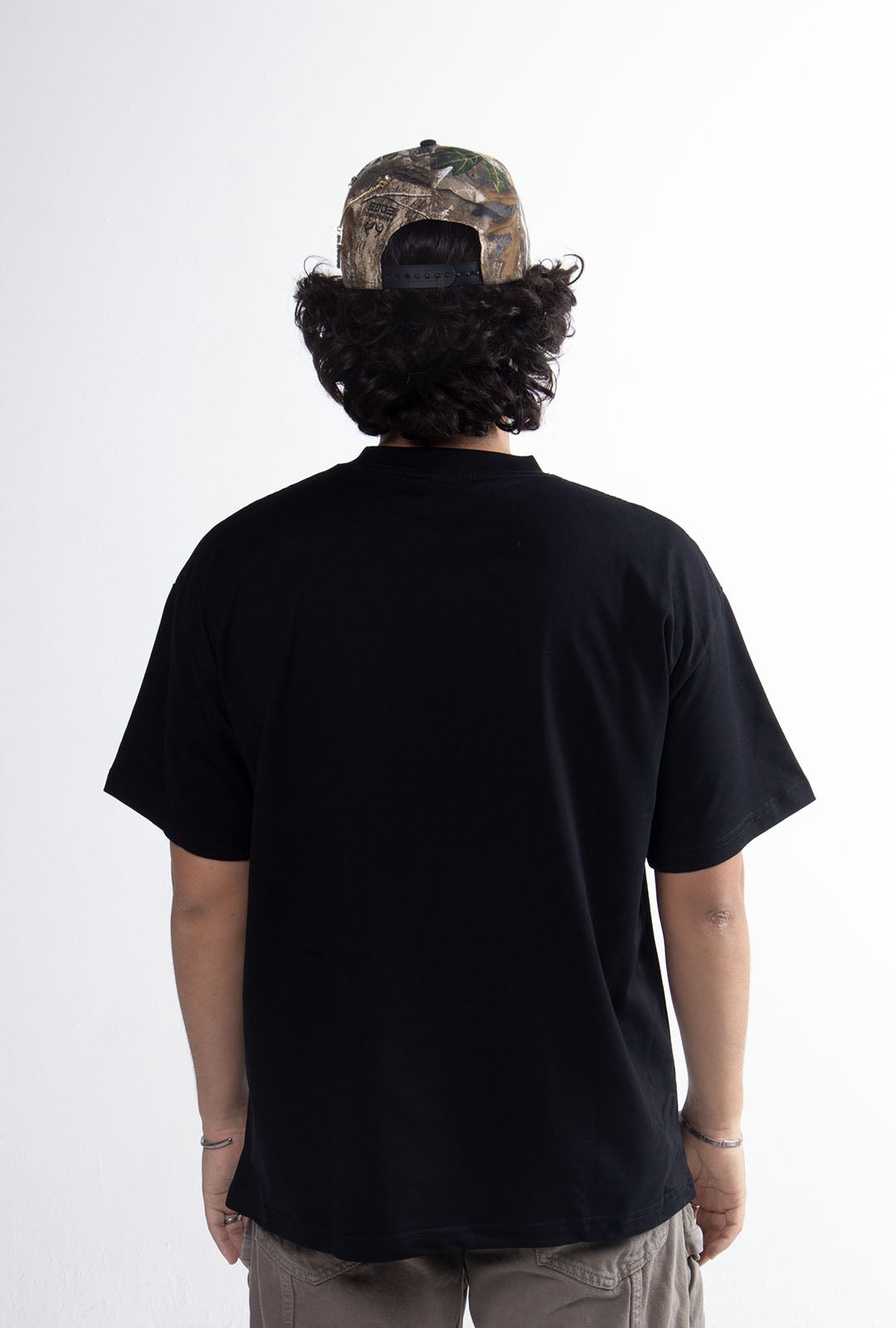 Black Semi Oversize T-shirt Weight 280