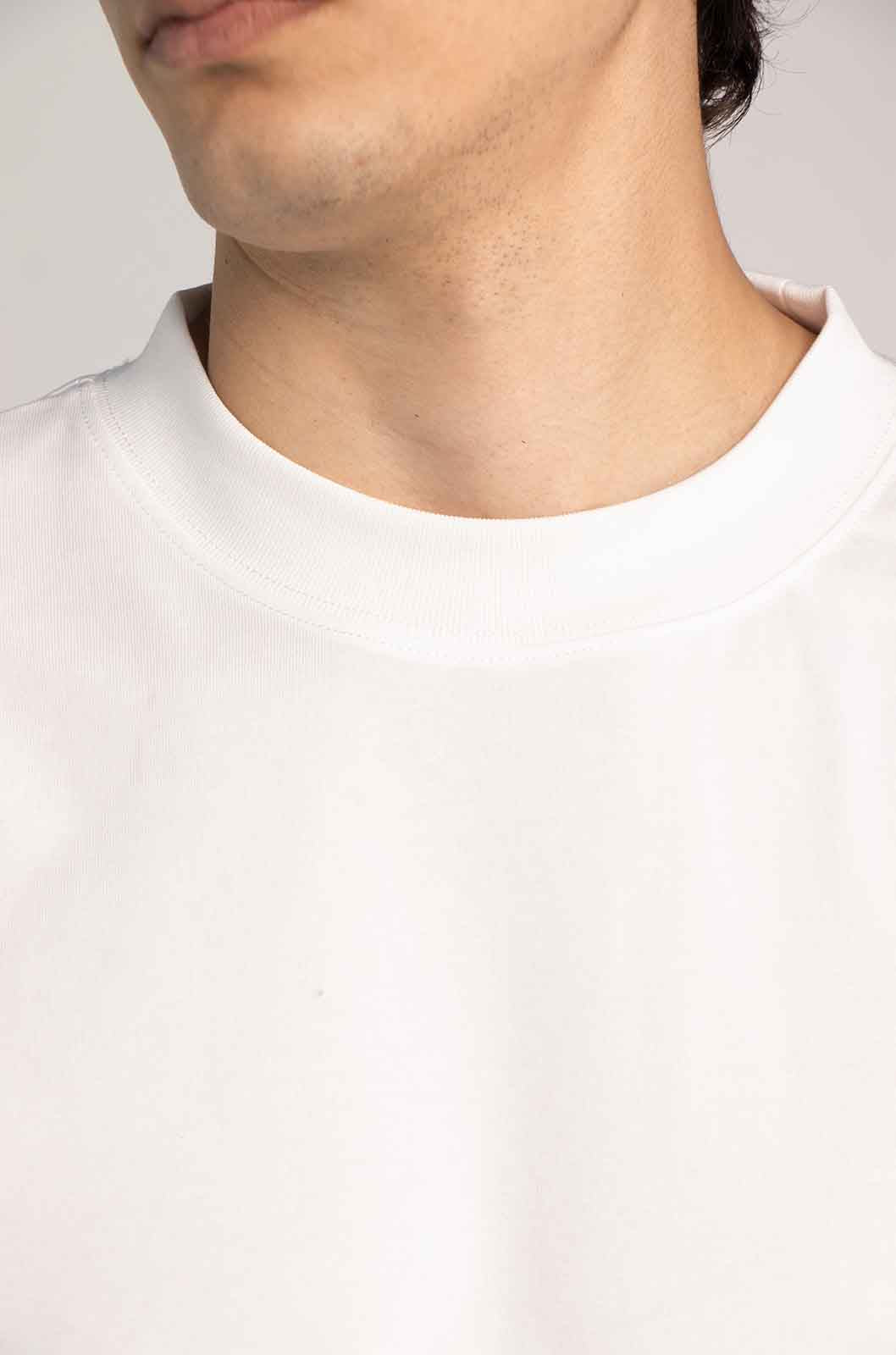 Playera Semi Oversize Blanca 245 gsm